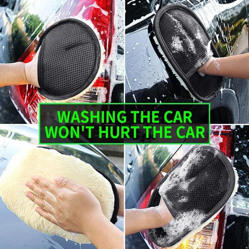Car Cleaning Set with Detailing Brush Towel Glove