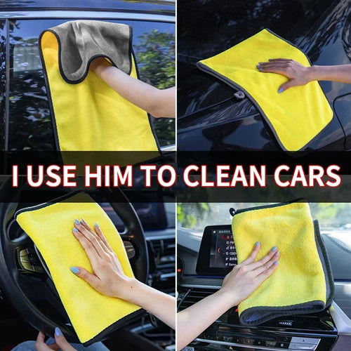 Car Cleaning Set with Detailing Brush Towel Glove - Auto Dashboard & Air Outlet Cleaning Tools Kit for Car Wash Accessories